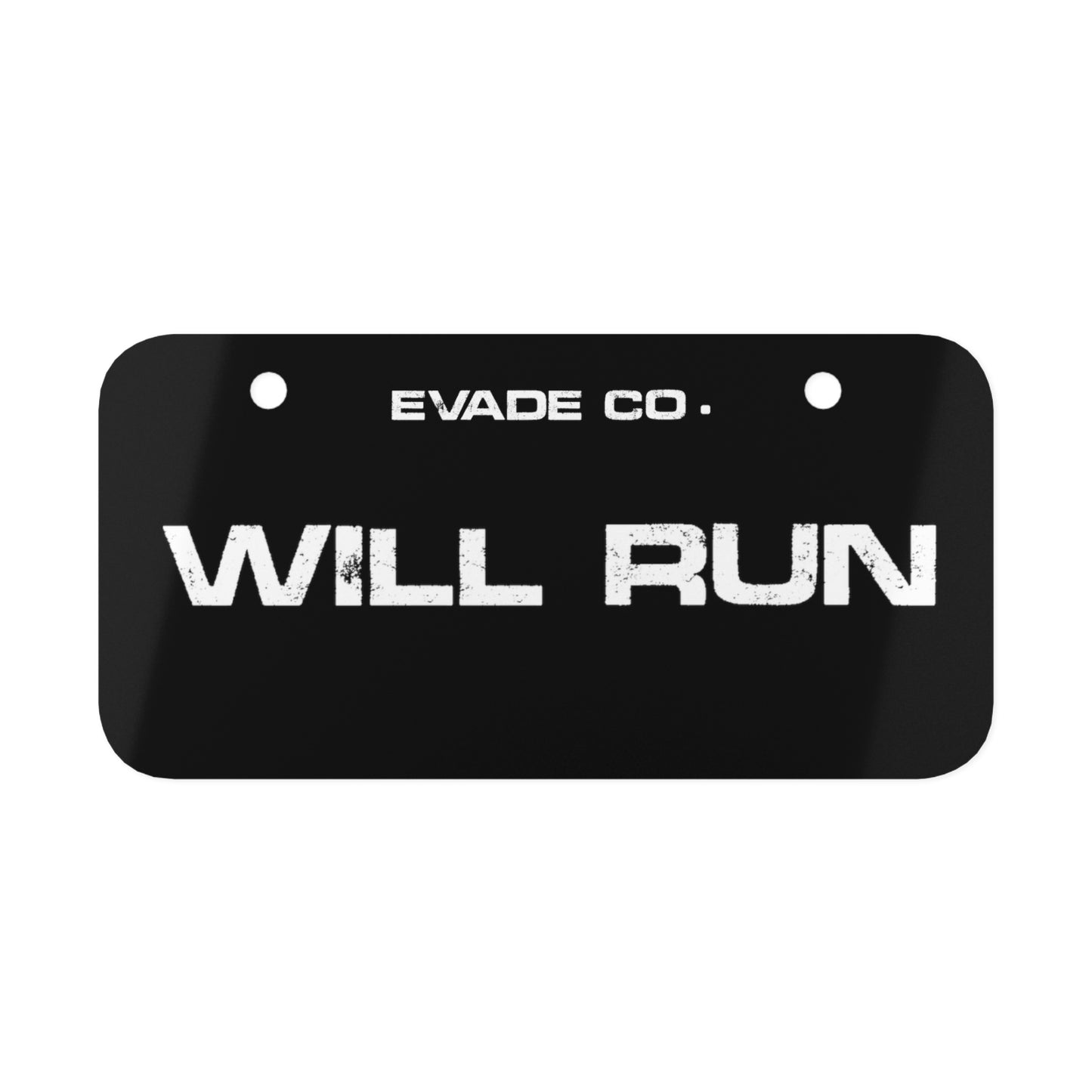 Will Run Bike Plate