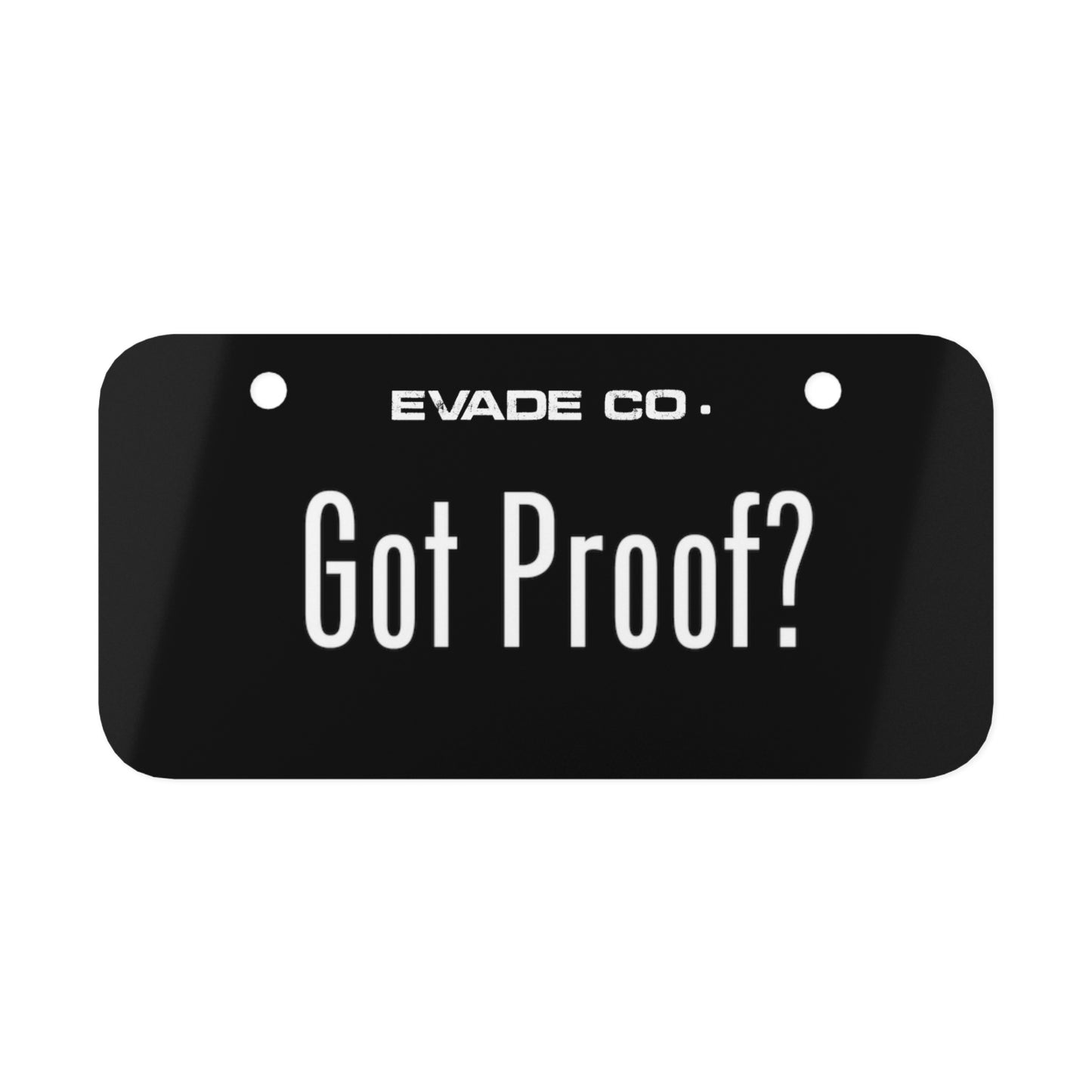 Got Proof? Bike Plate