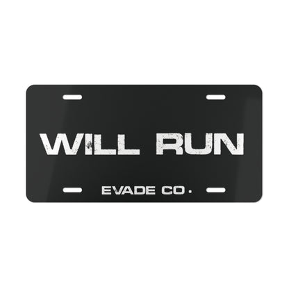 Will Run Plate